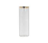 Bocal de Conservation BAMPA 2L Verre Couvercle Bambou Transparent