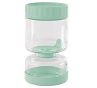 Bocal de conservation en verre 2 compartiments en sablier 750 ml pour égoutter cornichons et pickles - PEBBLY