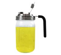 Bocal De Conservation En Verre Avec Couvercle - 946 ml Clair et étanche à l'air,Bocal En Verre Avec Couvercle Et Poignée - pour appartement cuisine garde-manger réfrigérateur jus yaourt lait café thé