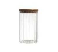 Home Deco Factory – Bocal de conservation en verre Jim – 70 cl – Transparent