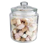 Pot de stockage APS "Classic" - Pot de stockage en verre de haute qualité d'une capacité de 0,9 litre - vos produits restent frais grâce au couvercle en verre avec joint, pot de stockage