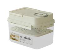 Bocal de conservation hermétique de grande capacité, boîte à cornichons de 4 L avec fermeture à pression, système de conservation des aliments multi-usage, récipient de rangement avec style élégant