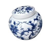 Bocal de conservation traditionnel en grès fabriqué à la main avec des marques de durabilité Convient pour les souvenirs et la décoration intérieure. Bocal de conservation sentimental en faïence