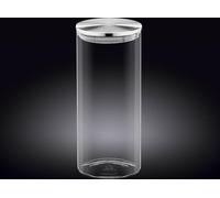 Bocal de conservation Wilmax en verre borosilicaté 1500 ml avec couvercle en acier inoxydable WL-888517/A