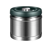 Bocal de rangement alimentaire multifonction en acier inoxydable 304 avec couvercle scellé sous vide pour grains de café
