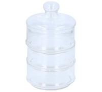 Bocal de rangement empilable 3 niveaux ?12 x 23 cm