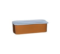 Bocal de rangement en céramique marron, grand, pour bureau, compatible lave-vaisselle - Hübsch, Amare - 33x19x9 cm
