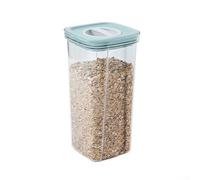 Bocal de rangement rotatif hermétique pour animaux domestiques, pour collations, noix, céréales, anti-fuite, couvercle à visser avec couvercle facile d'accès, noir (1300 ml, vert clair)