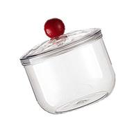 Bocal de rangement transparent étanche pour bureau, comptoir de cuisine, snacks, biscuits, bonbons avec couvercle