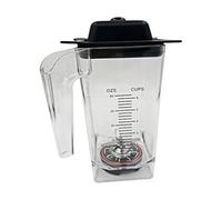 Bocal de rechange carré de 1,5 l avec corps transparent, couvercle et poignée