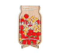 Bocal de récompense en bois pour salle de classe - Bocal de récompense positive en bois, outil d'éducation de la petite enfance pour l'école, les, la maternelle, le sport, les tout-petits, la