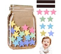 Bocal De Récompense Étoile, Star Reward Jar,Système De Récompense Avec Étoiles Pour La Classe, Récompense Motivant Stars Reward Pot,Pot De Récompense 25 Étoiles Pour Garçons Et Filles