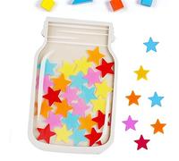 Bocal de récompense magnétique, pot de récompense magnétique en forme d'étoile pour salle de classe, outils de gestion du comportement, système de récompense pour salle de classe, maison de classe,