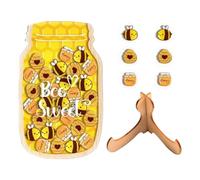Bocal De Récompenses Enfant - Pot Points Discipline Positive | Jarre Étoiles Motivation | Gestion Comportement Maison École | Outil Apprentissage Responsabilité | Bocal Bois Acrylique Interactif