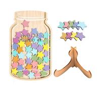 Bocal De Récompenses Enfant - Pot Points Discipline Positive | Jarre Étoiles Motivation | Gestion Comportement Maison École | Outil Apprentissage Responsabilité | Bocal Bois Acrylique Interactif