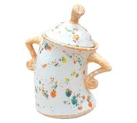 Bocal de stockage des aliments : pot d'attitude, pots de bureau avec couvercle hermétique, support décoratif en céramique | Container de cuisine amusant, pot de rangement unique pour sandwich