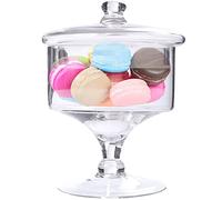 Bocal Décoratif en Verre,Bocaux d'apothicaire en Verre,Bocal a Bonbon Décoratif,Bocal à Biscuits Buffet,Pot De Bonbons en Verre Clair,pour Stockage de Bonbons, Fruits Secs, Chocolat,Haricots,Bijoux
