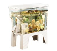 Bocal distributeur de boisson - Étanche et isolé - Bocal pour limonade à la maison à l'extérieur, distributeurs de boissons glacées, station de service durable, récipient de fête signature | Article