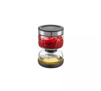 Lavina, Bocal égouttoir en verre 2 compartiments en sablier 750 ml, pour égoutter cornichons et pickles - Gefu