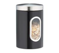 Bocal en métal bocaux alimentaires récipients hermétiques 1,4 L noir