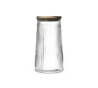 Bocal en Verre 130 vec Bouchon Acacia - JETON -