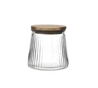 AltoBuy Bocal en Verre 65cl avec Bouchon Acacia - JETON
