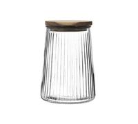 Bocal en Verre 95 vec Bouchon Acacia - JETON -