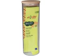 Bocal en verre - AH! TABLE! - AH419 - 1,8L - Couvercle en bois - Étanchéité parfaite
