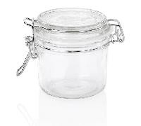 Bocal en Verre avec Couvercle avec Joint H 85 mm Ø 85 mm - Lot de 3 - WAS Germany