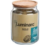 Bocal en verre couvercle bois 2 L - Pure Jar Wood - Luminarc Transparent