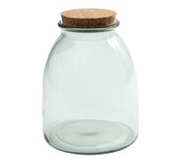 Bocal en Verre & Couvercle ""Liège"" 1L Transparent