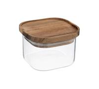 - Bocal en Verre Hermet 0,4L Transparent & Marron