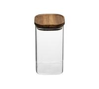 5five Bocal en verre "Hermet" 1,3 L Transparent & Marron transparent G