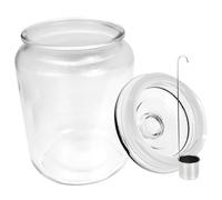 Bocal en Verre Hermétique 1,5 L pour Boissons et Vin Maison | Large Ouverture, Couvercle Scellé, Usage Extérieur, Conserve les Boissons, Format Pratique 1,5 L