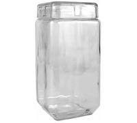 Bocal En Verre La Mediterránea 2,2 L - Carré - Multicolore - 11 X 11 X 22,5 Cm