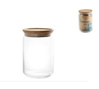 Bocal En Verre Luminarc Purebox Avec Couvercle En Bois 1 L