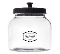 Bocal en Verre "Ma Petite Buanderie" 18cm Transparent