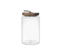 Bocal en Verre Transparent avec Couvercle Acacia H17cm / 105 ORAN -