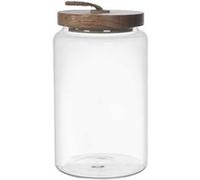Bocal en Verre Transparent avec Couvercle Acacia H17cm / 105cl - DORAN - ALTOBUY Transparent