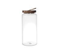 Bocal en Verre Transparent avec Couvercle Acacia H22cm / 145 ORAN -