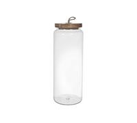 Bocal en Verre Transparent avec Couvercle Acacia H27,5cm / 185 ORAN -