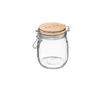 Bocal en verre "wording" 0,75l transparent