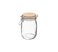 Bocal en verre "wording" 1l transparent G