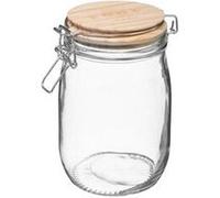 Bocal en verre "wording" 1l transparent G