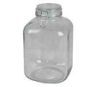 Bocal en verre XXL - 4,8 l - Bocal à cornichons - Bocal à cornichons - Bocal à bocal en verre