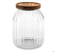 Bocal ""Harmony"" 2L en verre et acacia