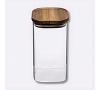 5five - bocal verre couvercle acacia ""hermet"" 1,3l