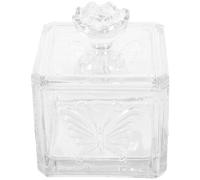 Bocal hermétique carré en verre pour la conservation des aliments, style moderne, 1 lot