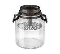 Bocal hermétique de 5 litres avec poignée - Pichet de rangement alimentaire pour la cuisine - Pichet de rangement pour cuisine, garde-manger, plan de travail, farine, sucre, café