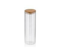 KELA Boîte de conservation DOROTHEA 1,5l verre / érable